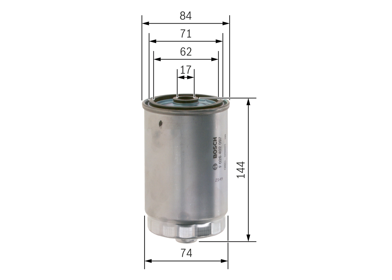 Fuel Filter F 026 402 097