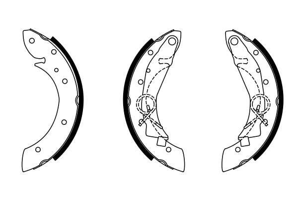 Brake Shoe Set 0 986 487 552