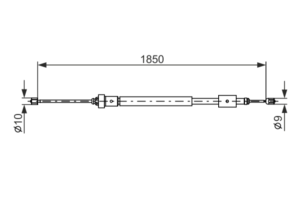 驻车制动拉索 1 987 477 595
