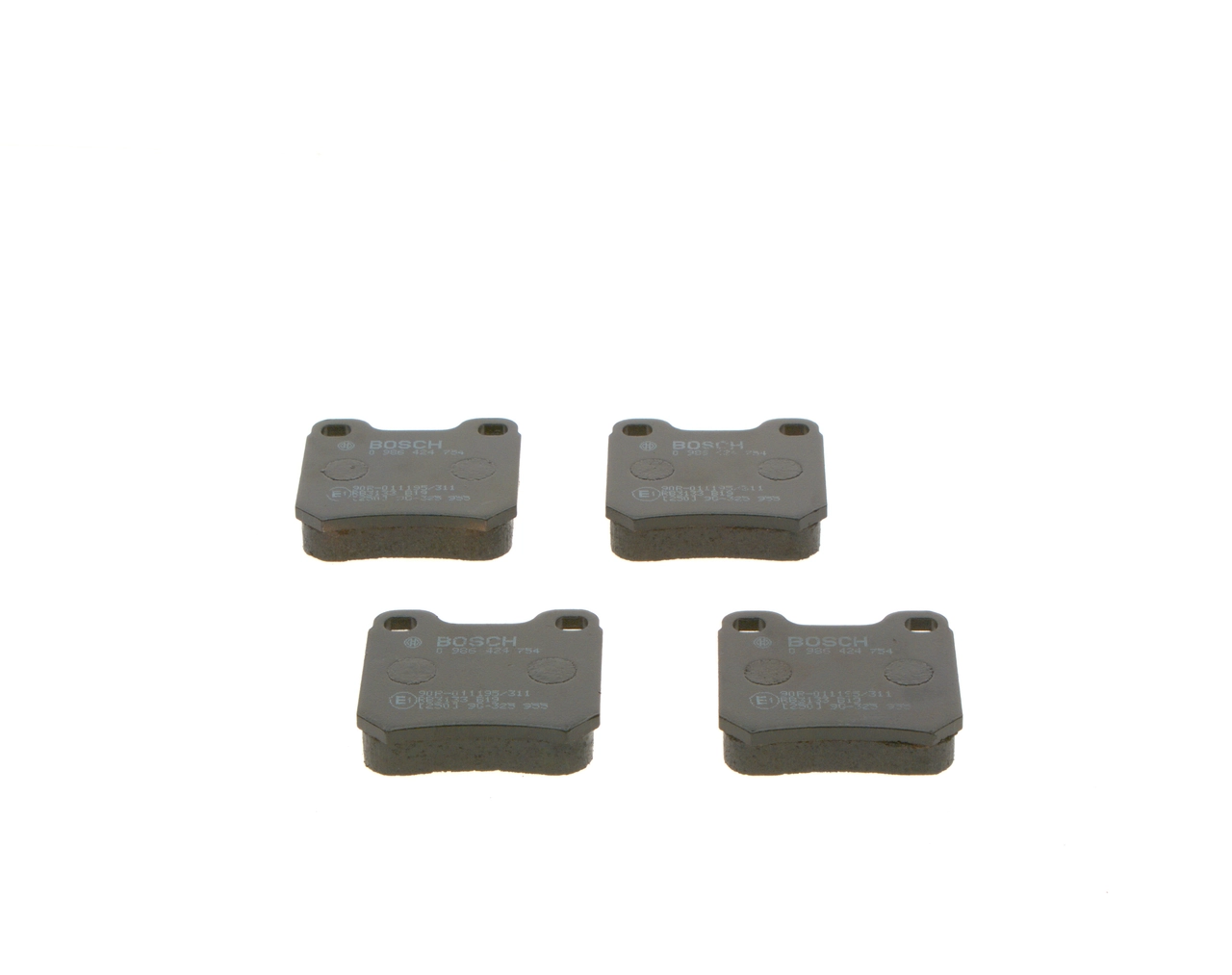 Brake Pad Set, disc brake 0 986 424 754