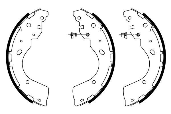 Brake Shoe Set 0 986 487 922