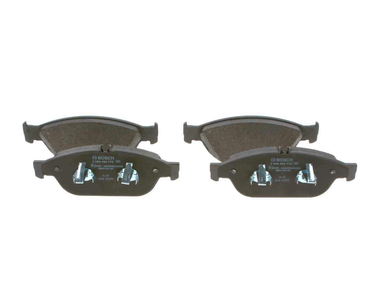 Brake Pad Set, disc brake 0 986 494 772