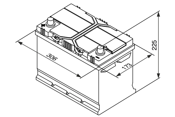 BOSCH 0 092 S40 290 Starter Battery
