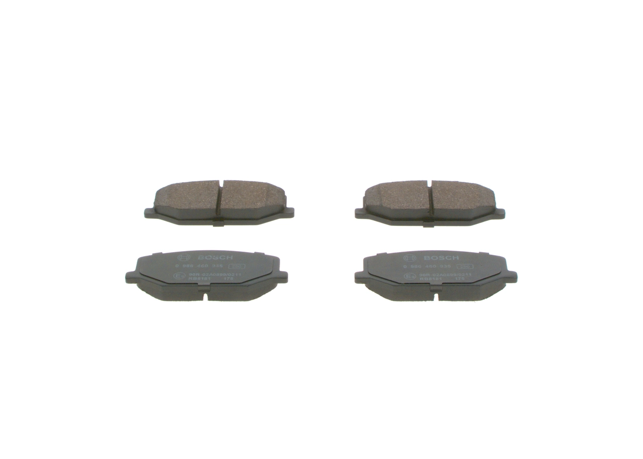 Brake Pad Set, disc brake 0 986 460 935