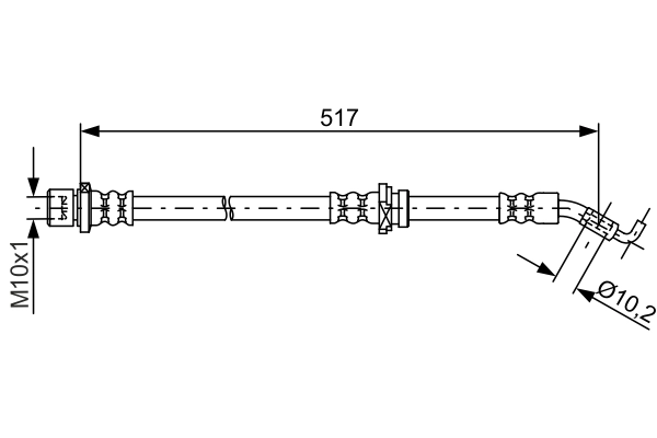 BOSCH 1 987 481 813 Brake Hose