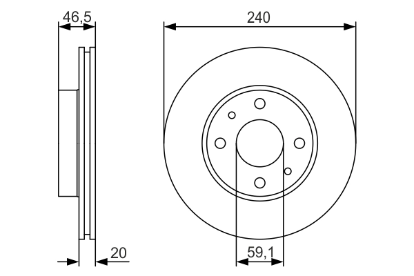 Brake Disc 0 986 479 S74