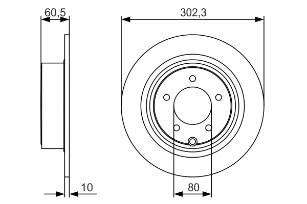 BOSCH 0 986 479 R07 Brake Disc