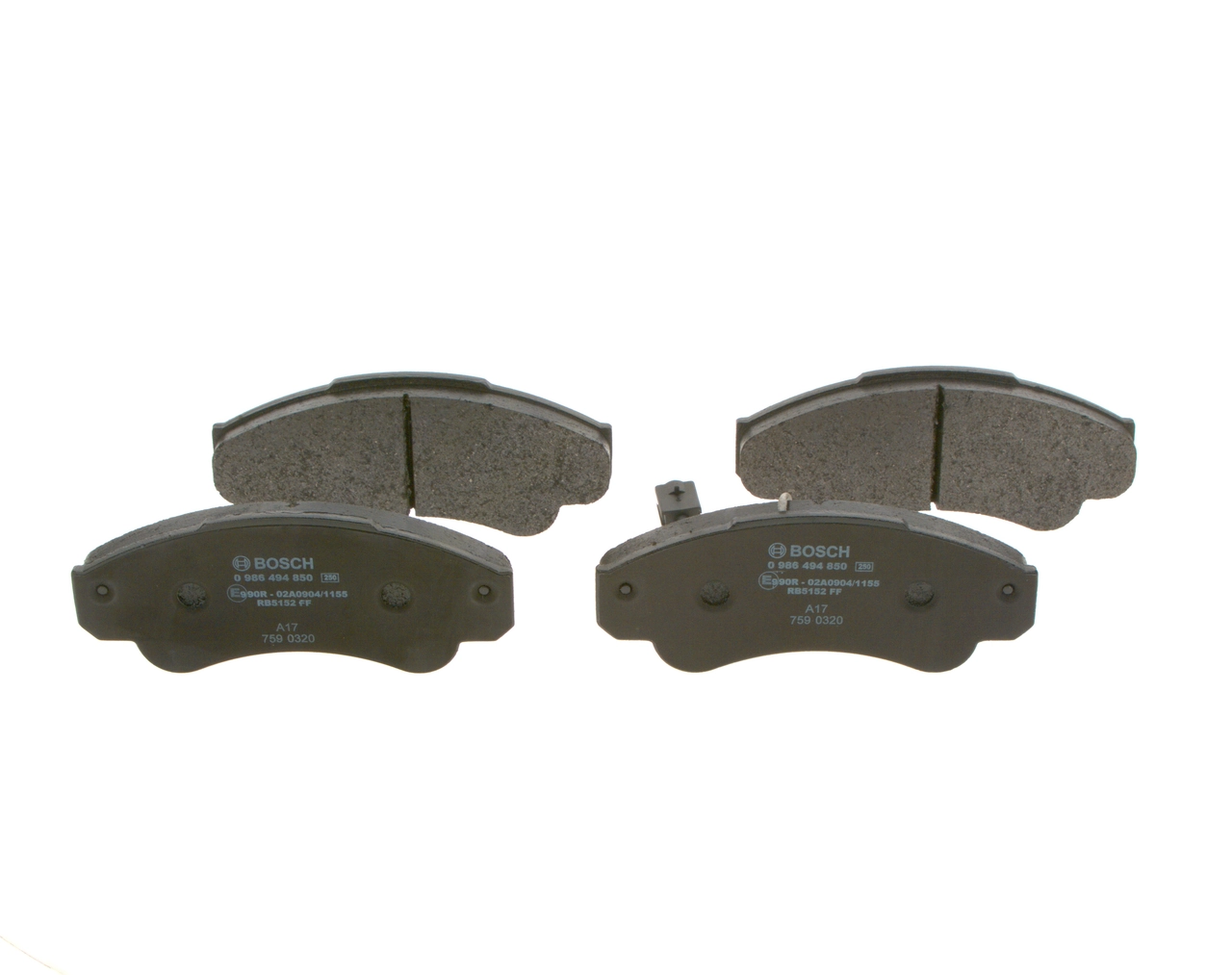 Brake Pad Set, disc brake 0 986 494 850