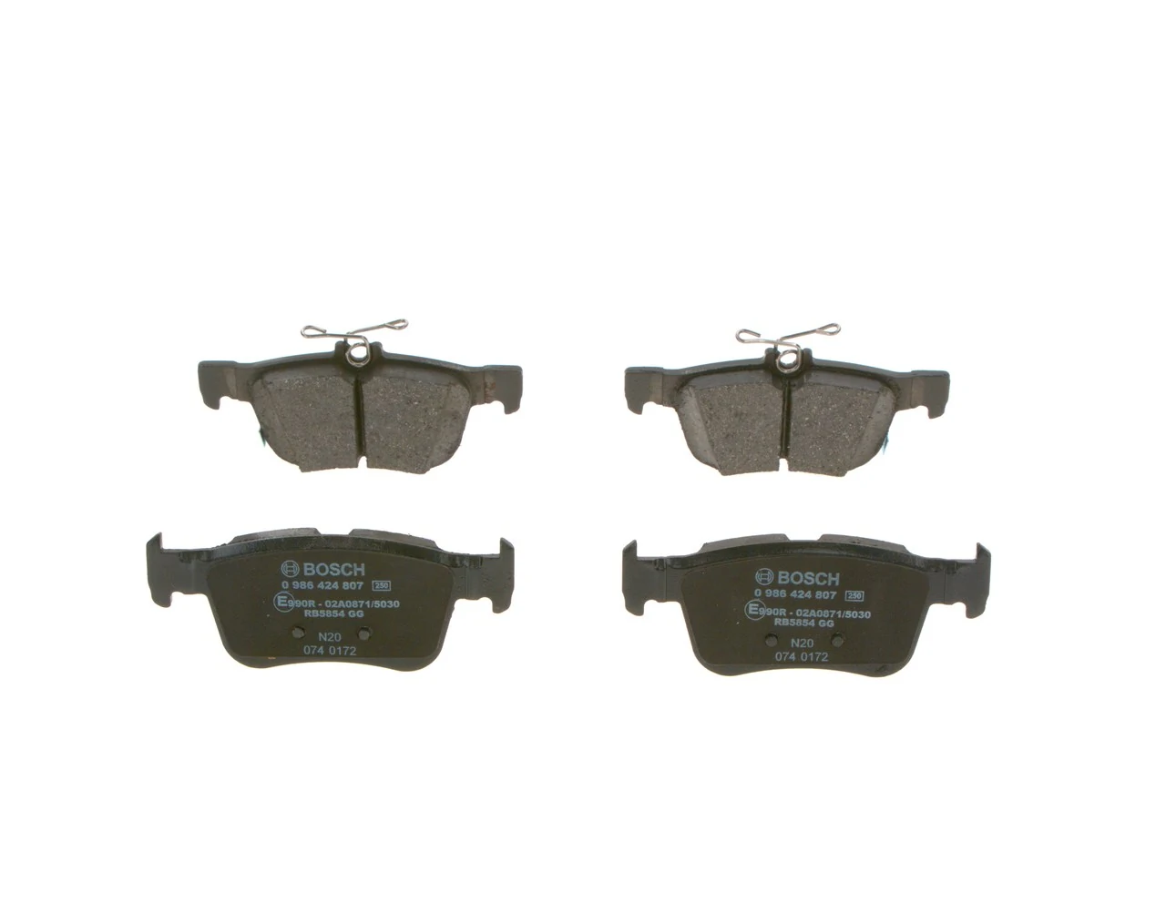 Brake Pad Set, disc brake 0 986 424 807
