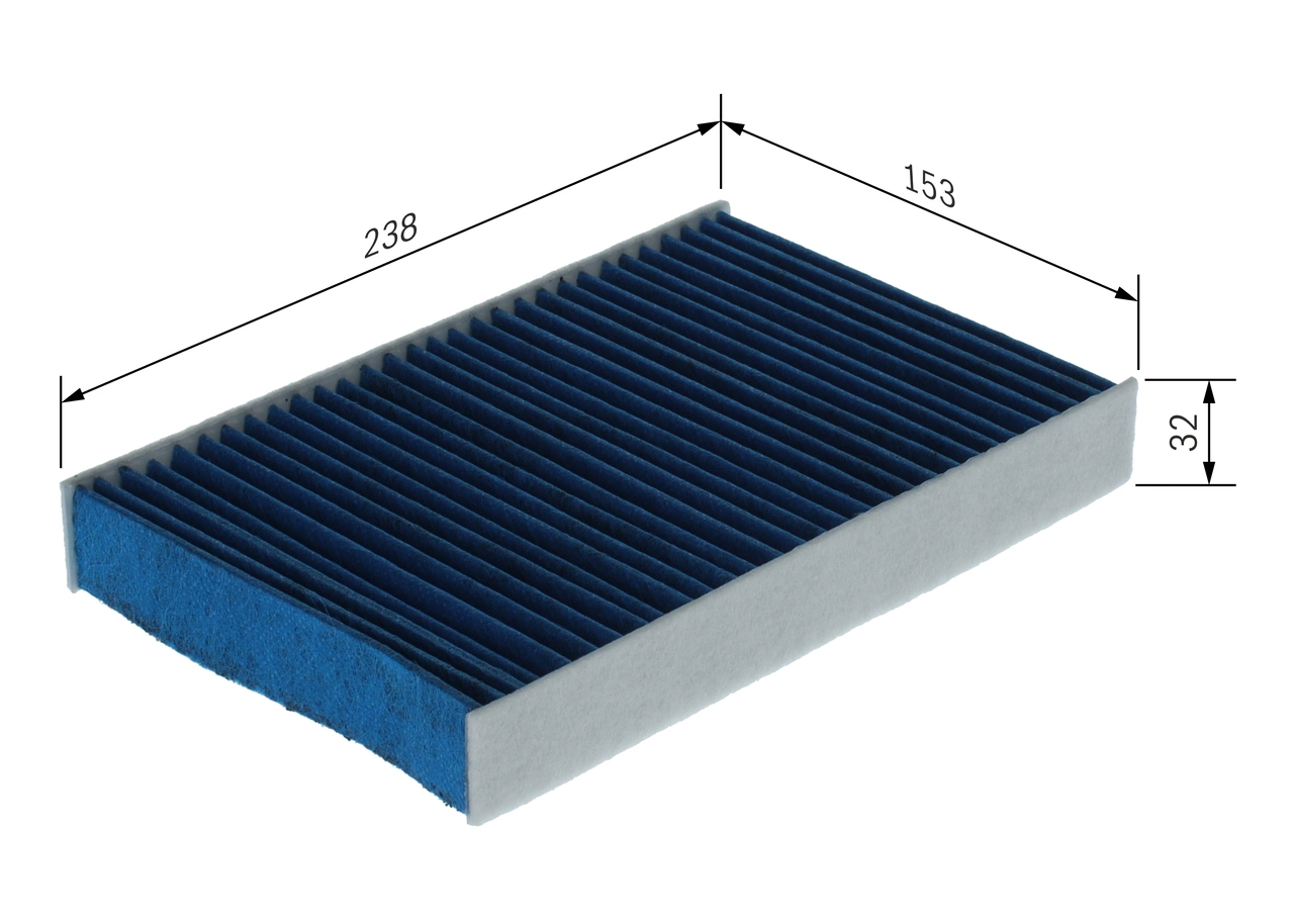 Filter, cabin air FILTER+pro 0 986 628 650