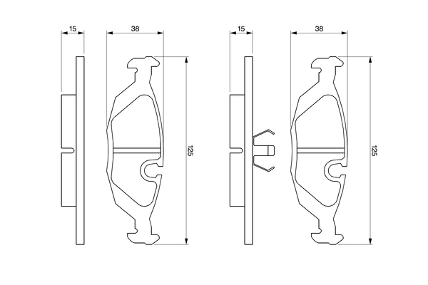 Brake Pad Set, disc brake 0 986 460 996