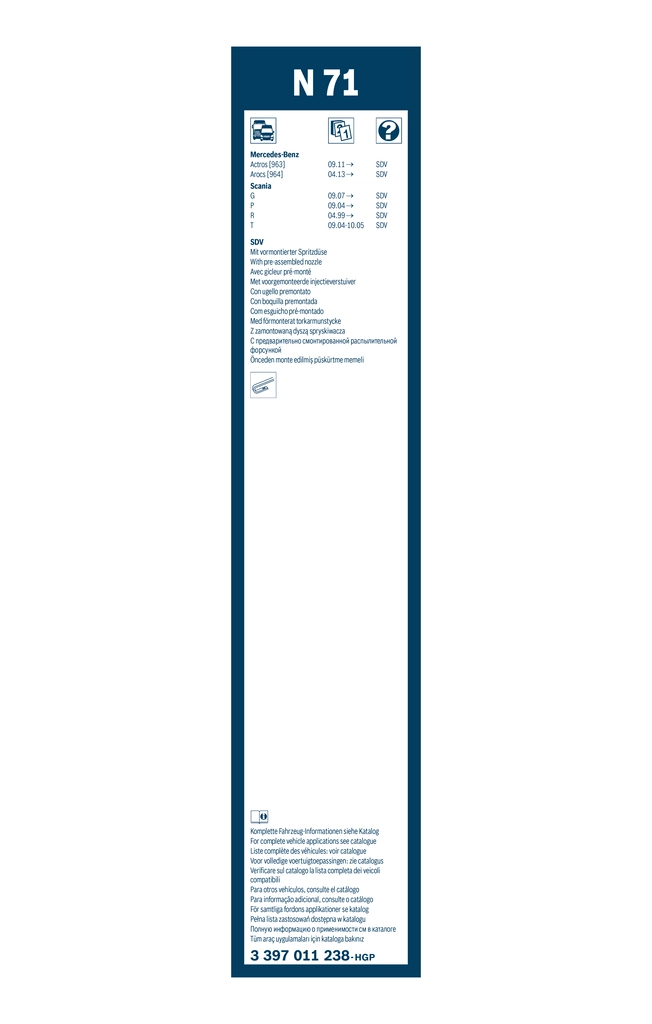 Wiper Blade Twin 3 397 011 238