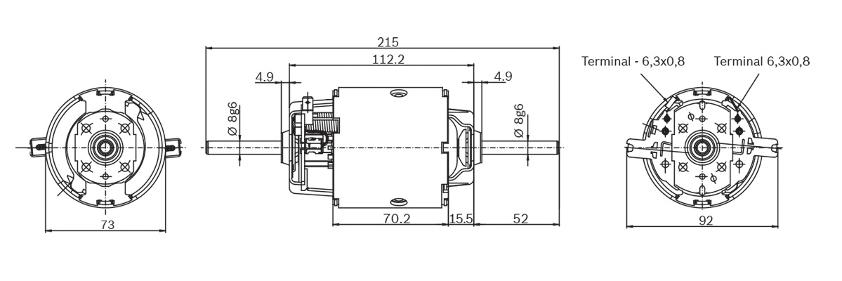 BOSCH 0 130 111 042 Electric Motor