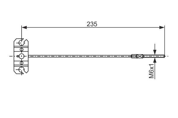 BOSCH 1 987 482 895 Cable Pull, parking brake