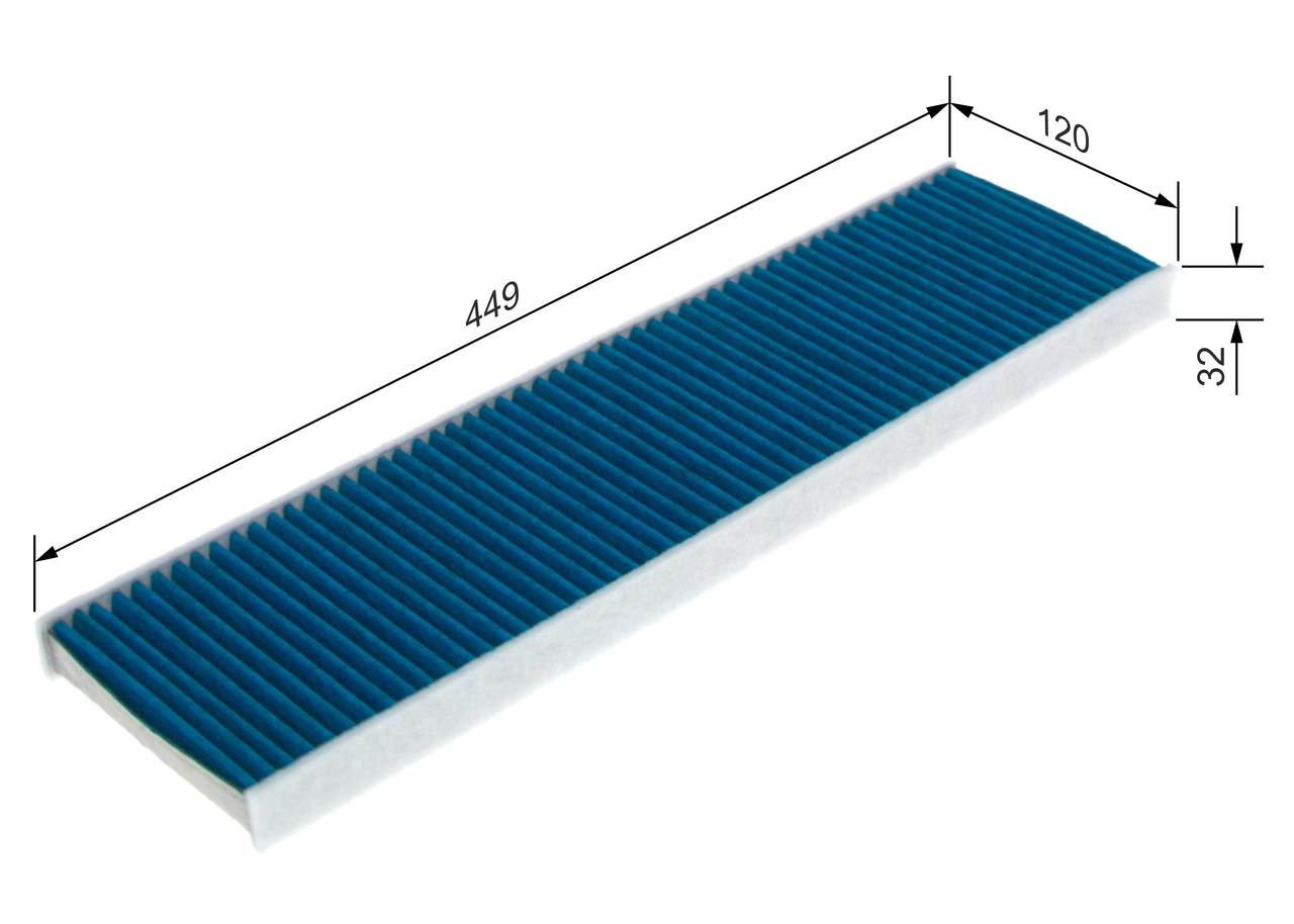 Filter, cabin air FILTER+pro 0 986 628 579