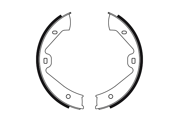 Brake Shoe Set, parking brake 0 986 487 755