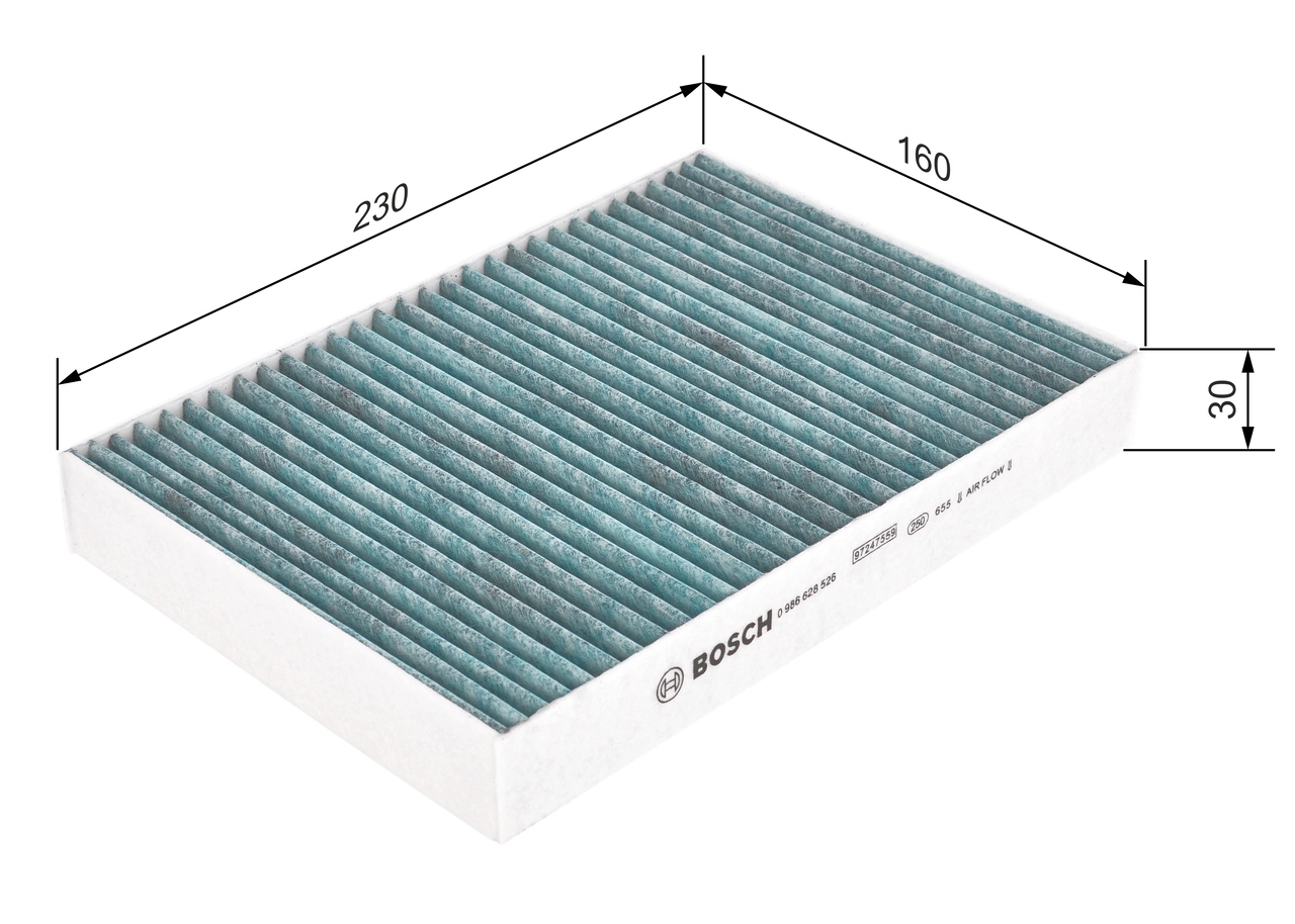 BOSCH 0 986 628 526 Filter, cabin air