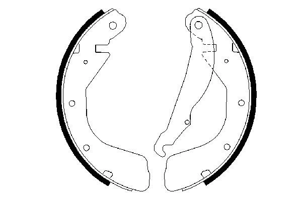 Brake Shoe Set 0 986 487 264