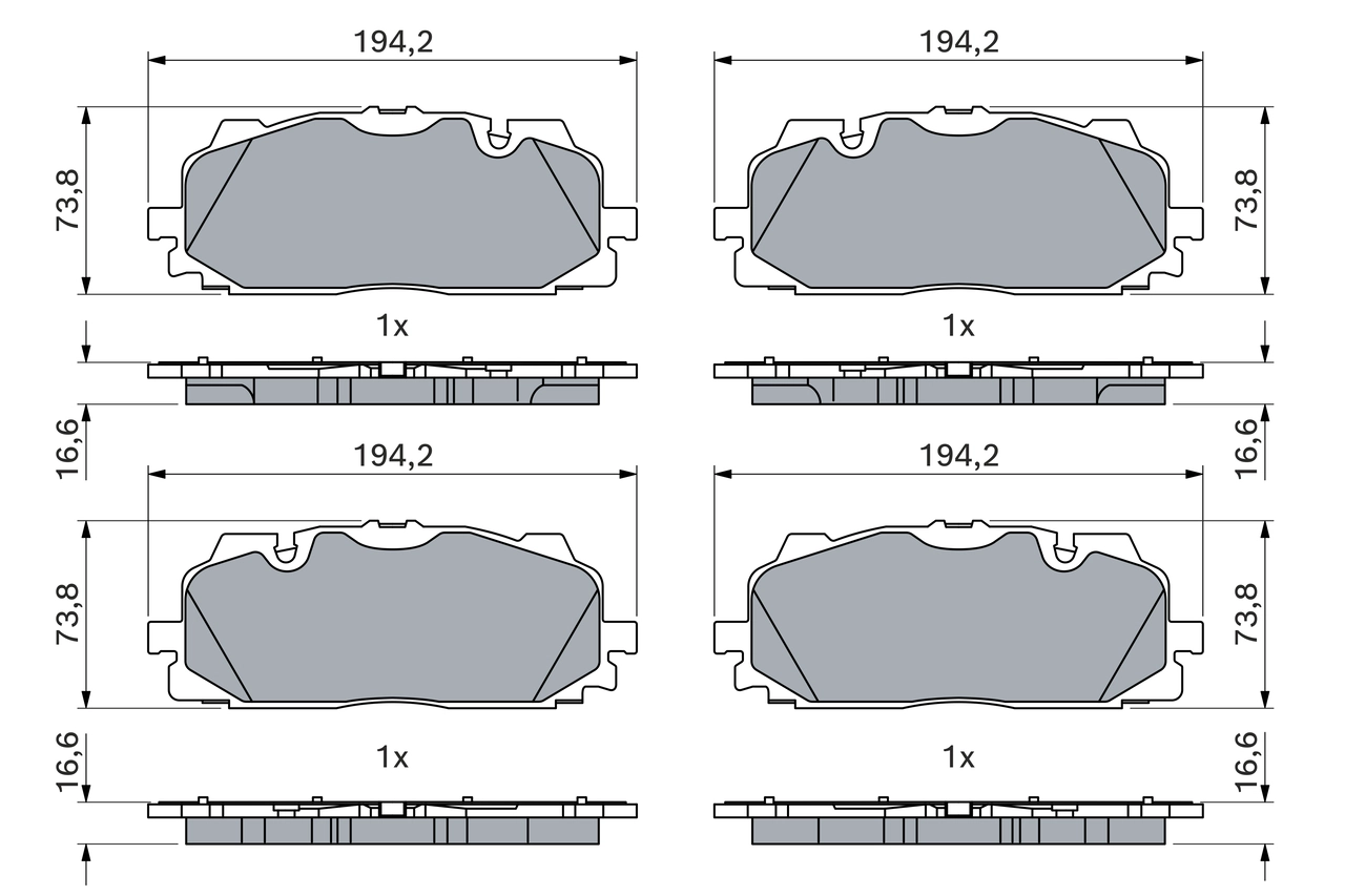 Brake Pad Set, disc brake 0 986 424 945