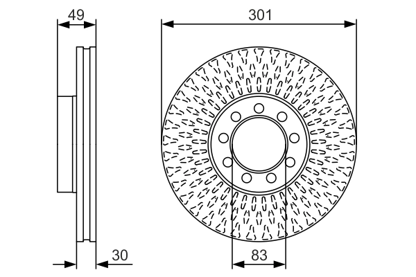 Brake Disc 0 986 479 A23
