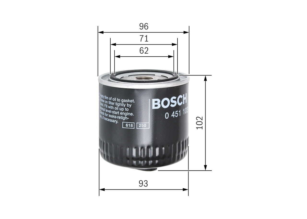 BOSCH 0 451 103 062 Oil Filter