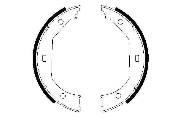 Brake Shoe Set, parking brake 0 986 487 607