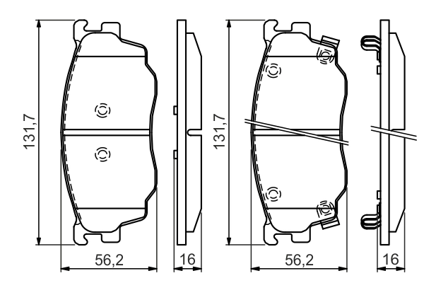 BOSCH 0 986 494 394 Brake Pad Set, disc brake