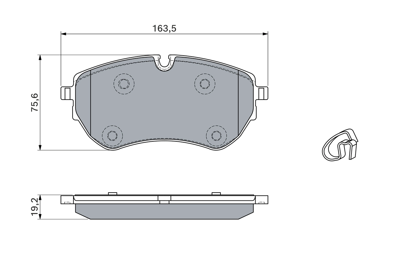 Brake Pad Set, disc brake 0 986 460 046