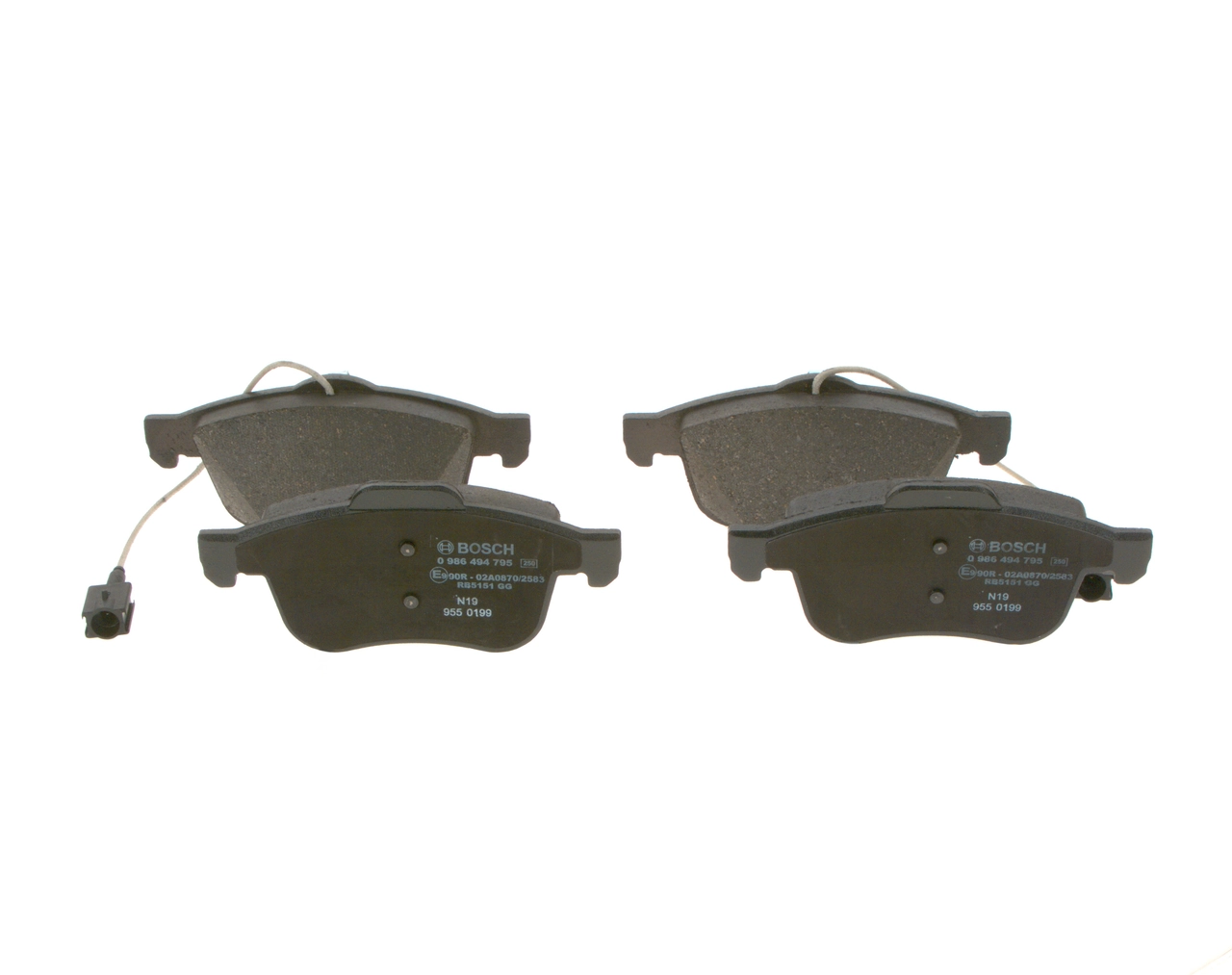Brake Pad Set, disc brake 0 986 494 795