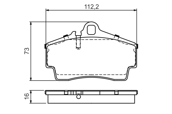 Brake Pad Set, disc brake 0 986 494 265