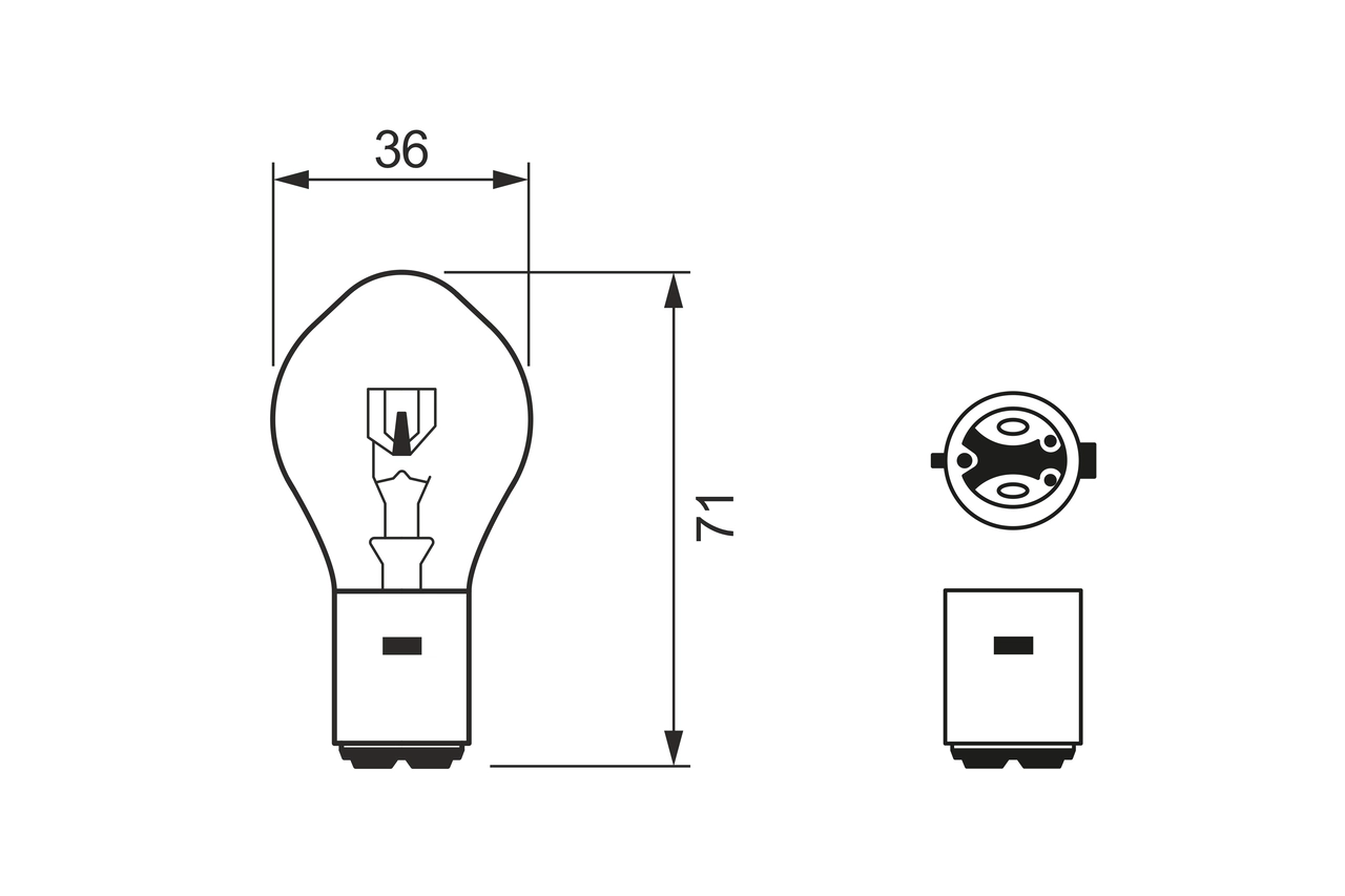 BOSCH 1 987 302 105 Bulb, headlight