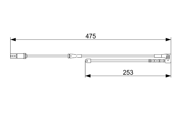 Peringatan kontak, keausan kampas rem 1 987 473 548