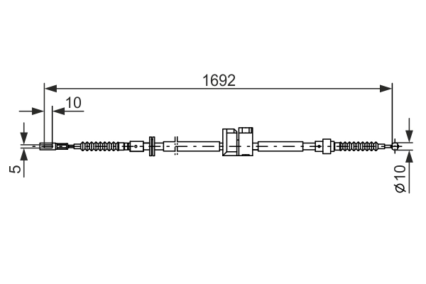 Cable Pull, parking brake 1 987 477 813