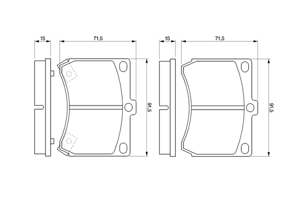 Brake Pad Set, disc brake 0 986 460 974