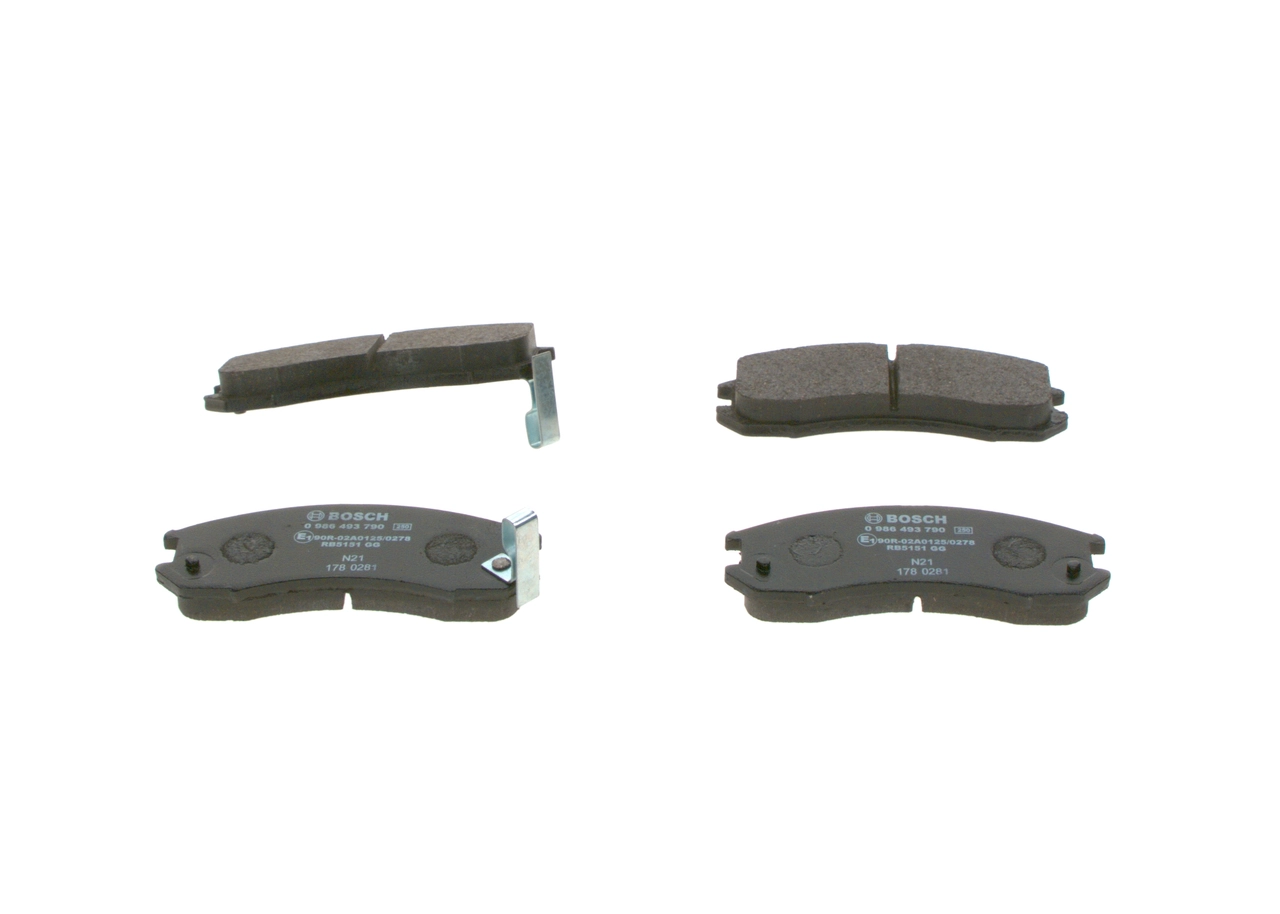 Brake Pad Set, disc brake 0 986 493 790