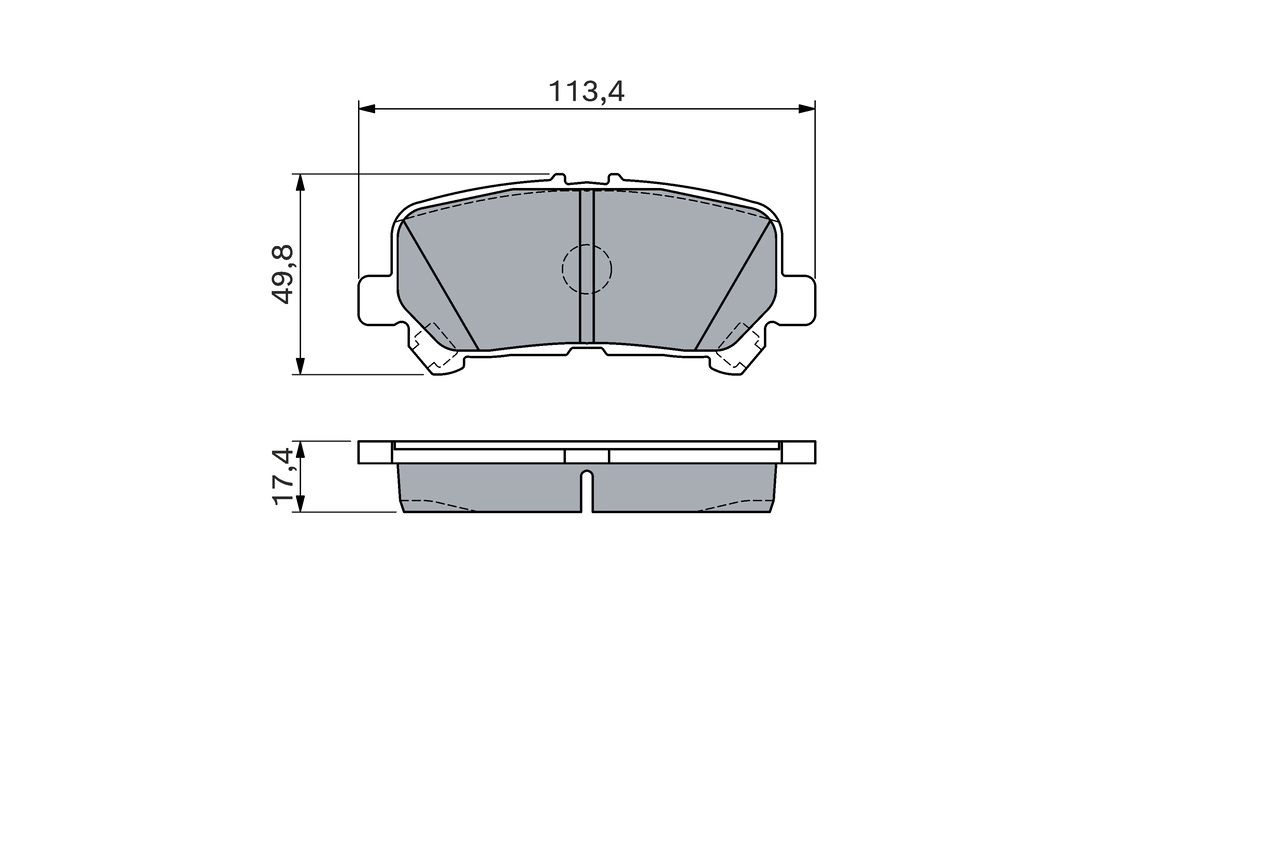 Brake Pad Set, disc brake 0 986 460 158