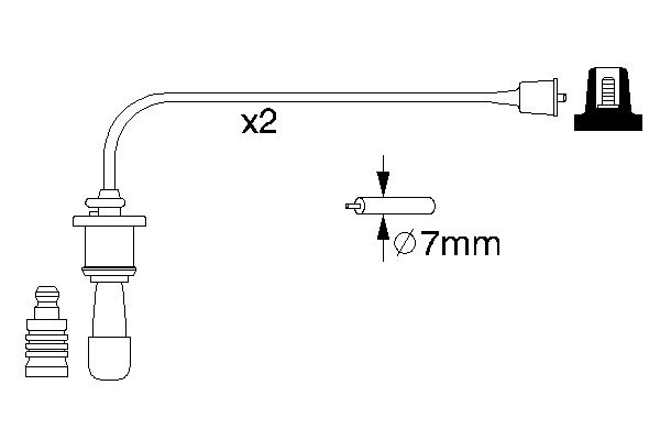 Ignition Cable Kit 0 986 356 991