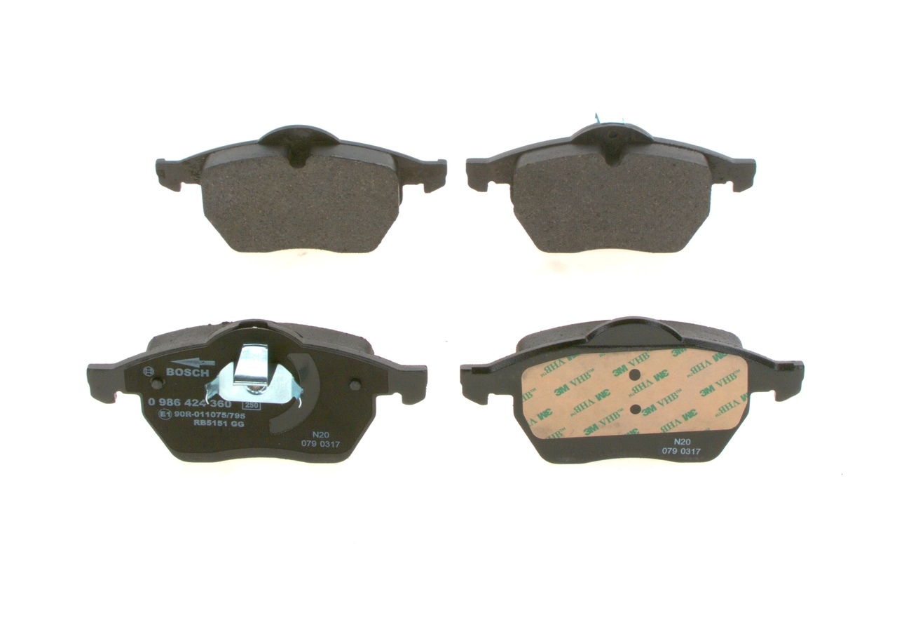 Brake Pad Set, disc brake 0 986 424 360