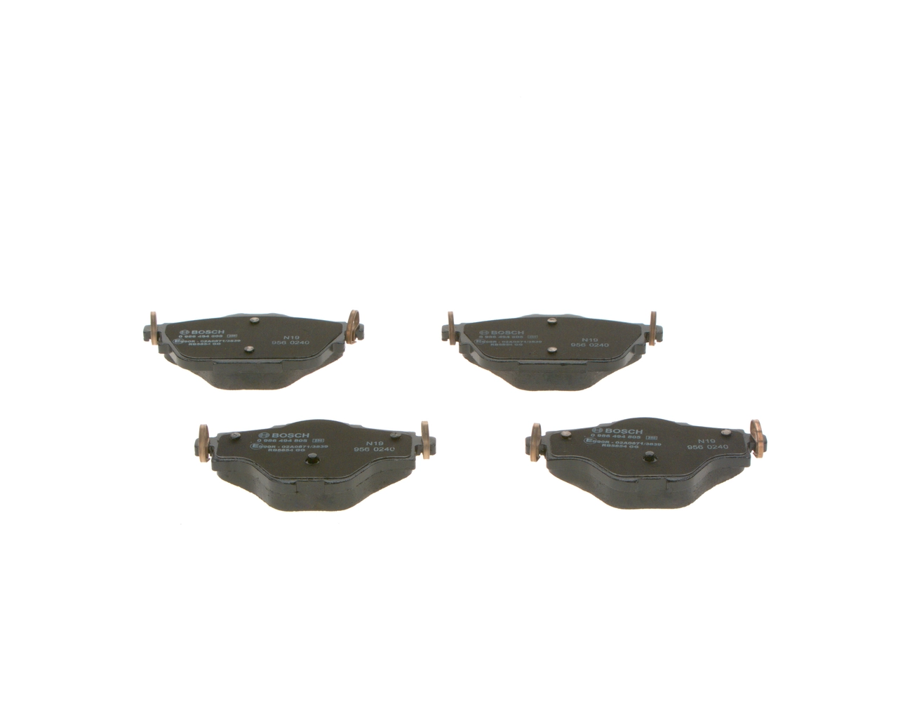Brake Pad Set, disc brake 0 986 494 805