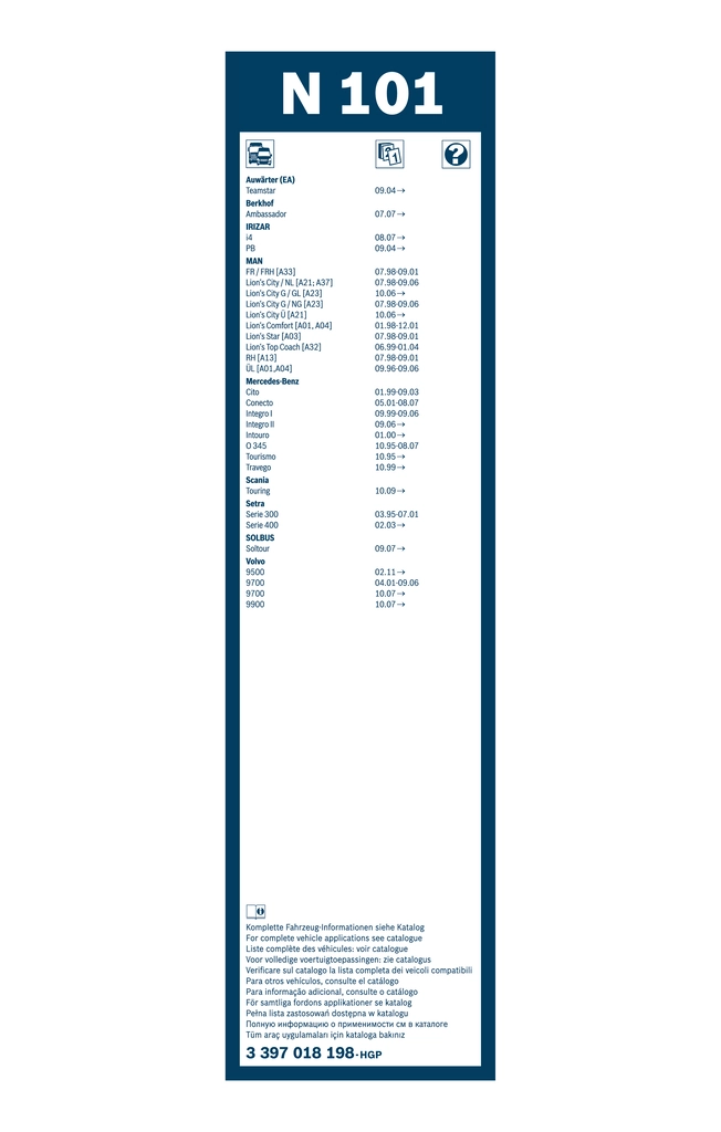 Wiper Blade Twin 3 397 018 198