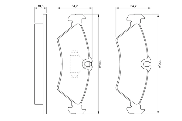 Brake Pad Set, disc brake 0 986 424 219