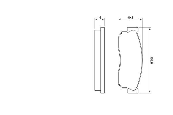 BOSCH 0 986 469 580 Brake Pad Set, disc brake