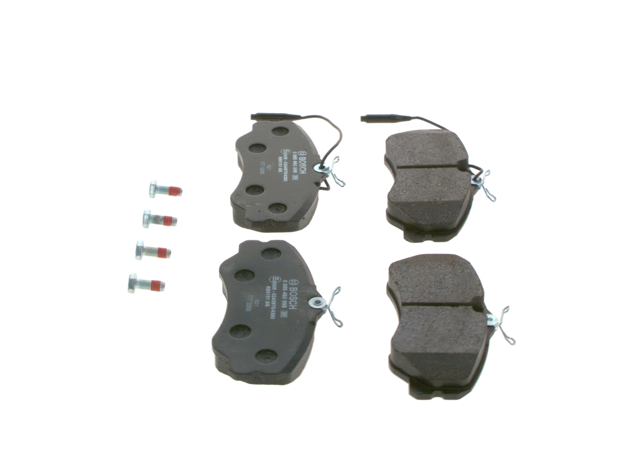 Комплект тормозных колодок, дисковый тормоз 0 986 460 998