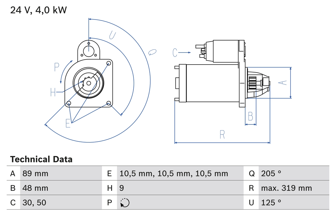 Starter 0 986 017 240