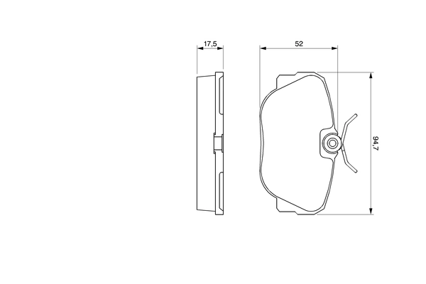 Brake Pad Set, disc brake 0 986 491 730