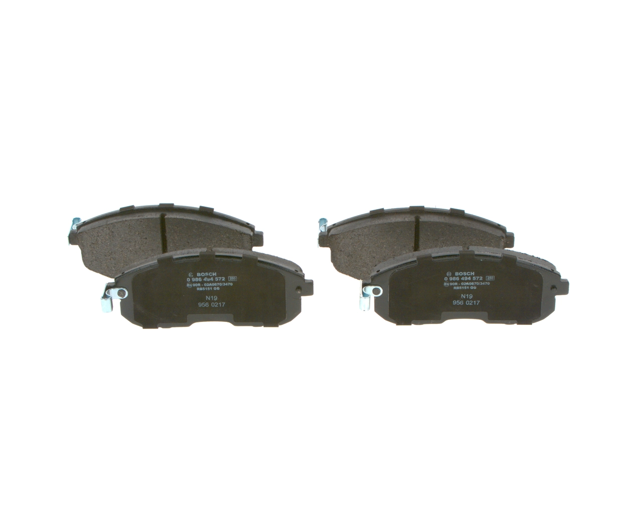 Brake Pad Set, disc brake 0 986 494 572