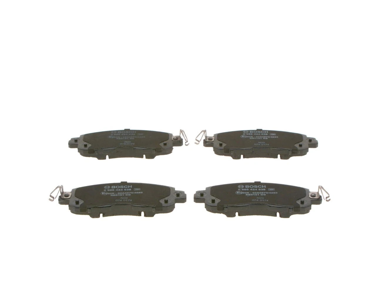 Brake Pad Set, disc brake 0 986 424 638