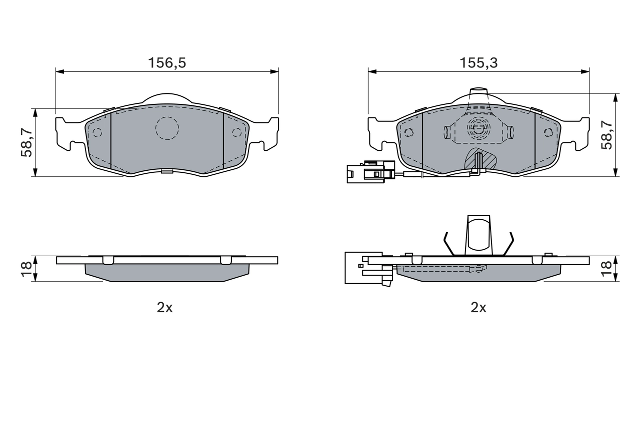 Brake Pad Set, disc brake 0 986 424 359