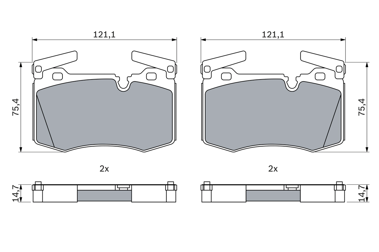 Brake Pad Set, disc brake 0 986 424 918