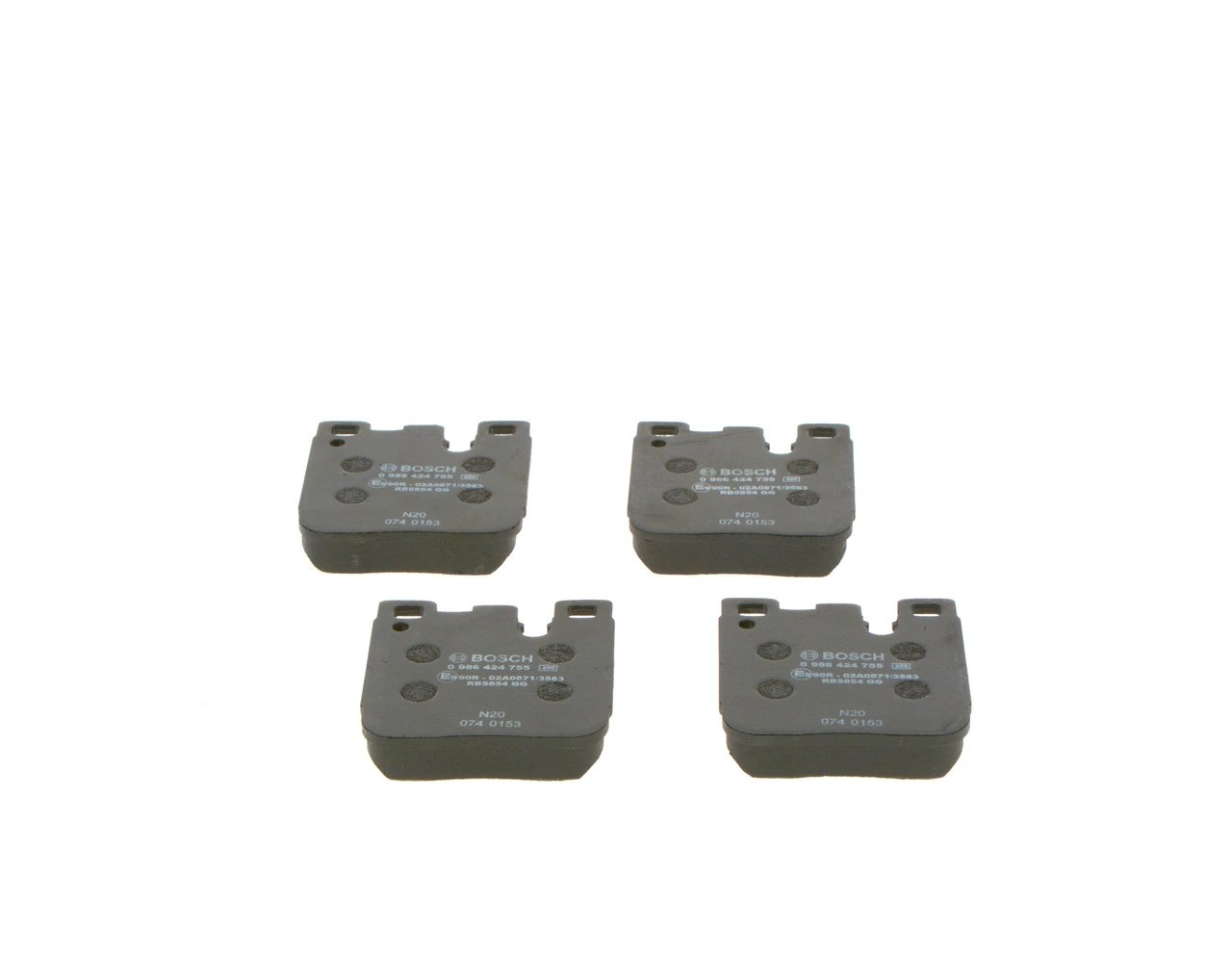 Brake Pad Set, disc brake 0 986 424 755